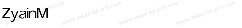 Zyain Medium字体转换